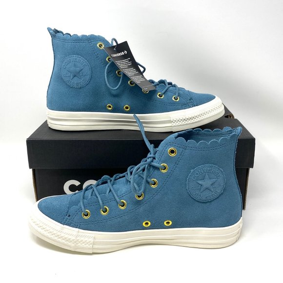 Converse CTAS High Celestial Teal Suede Sneaker W - Picture 3 of 10